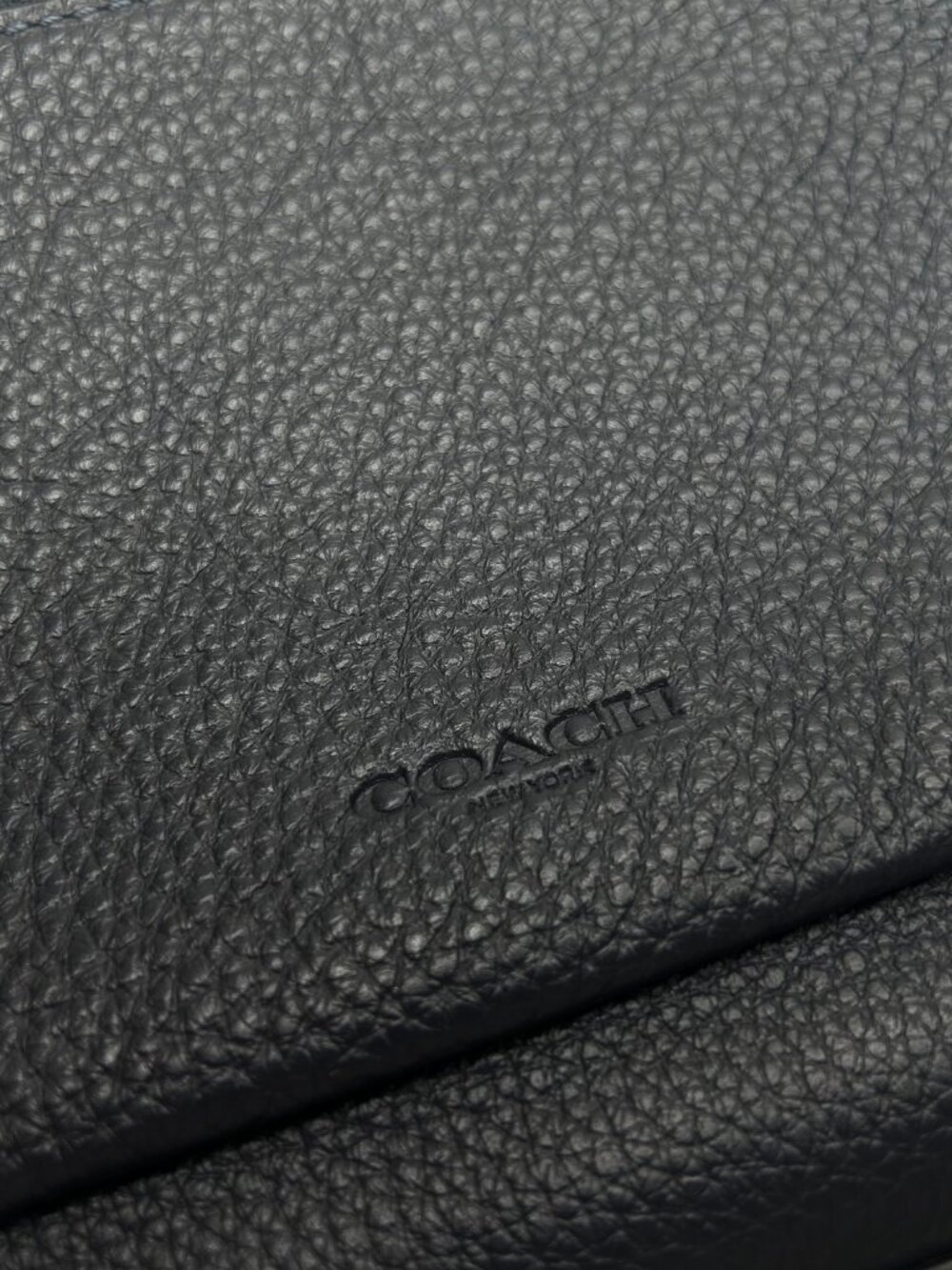 COACH CE682 Holden Crossbody Bag Black Pebble Leather Purse Adjustable Strap - Picture 12 of 12